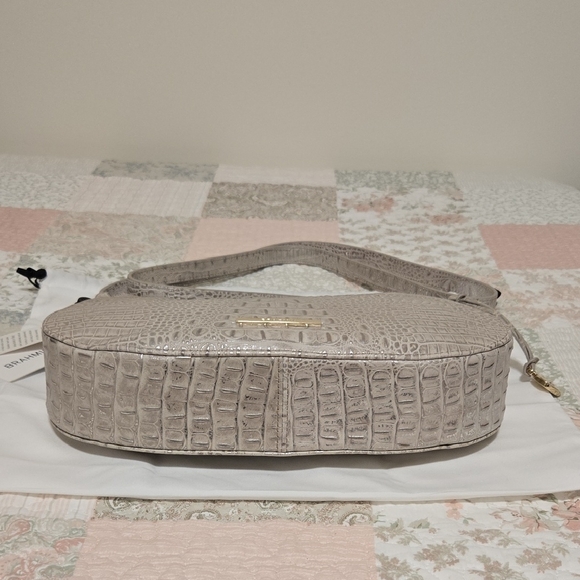 Brahmin Shayna Crossbody Bag And Ady Wallet Set In Oyster Mini Melbourne - Picture 8 of 16